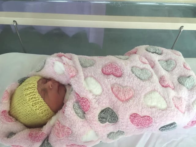 Baby Alyssa, born on the 11th of April