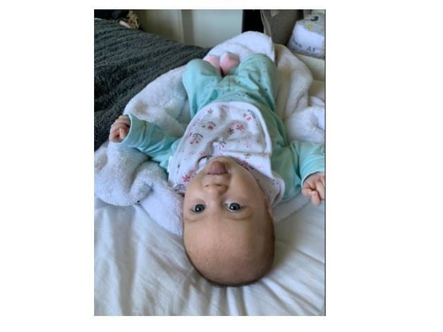 Millie was born at Watford General Hospital on at 2.14pm on March 9, weighing 7lbs