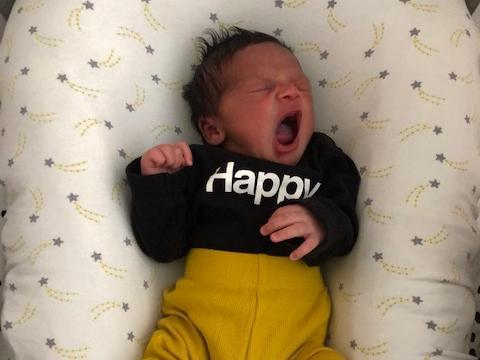 Christina gave birth to Sadiethree weeks early