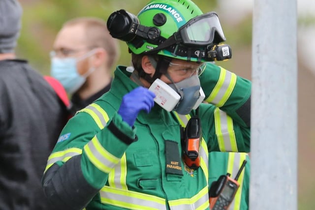 Emergency services were alerted to Horton Road after reports of a strong smell of fuel coming from a flat