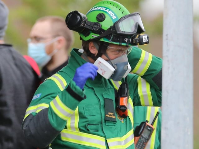 Emergency services were alerted to Horton Road after reports of a strong smell of fuel coming from a flat