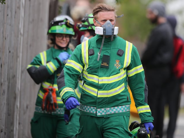 Emergency services were alerted to Horton Road after reports of a strong smell of fuel coming from a flat