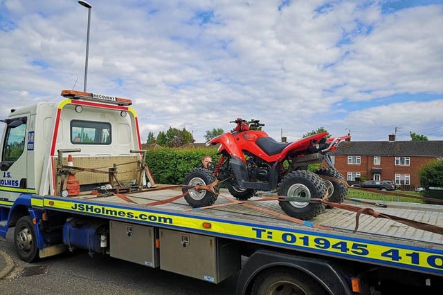 It was seized in Walsoken, Wisbech, and the driver reported