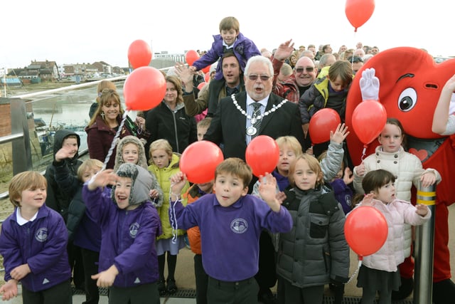 The official opening of the Adur Ferry Bridge in November 2013. Pictures: Stephen Goodger