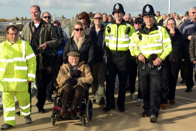 The official opening of the Adur Ferry Bridge in November 2013. Pictures: Stephen Goodger