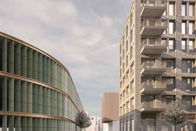 Plans for four apartment blocks, commercial space, a hotel and a cinema extension were submitted in May