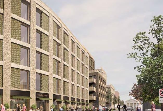 Plans for four apartment blocks, commercial space, a hotel and a cinema extension were submitted in May