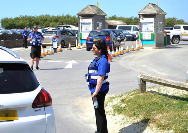 Visitors return to West Wittering beach.