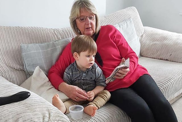 Claire Holden said: "My son and his nana just before lockdown, we are really missing nana cuddles and our other grandparents"