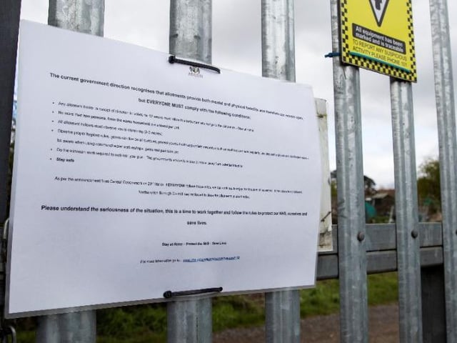 Allotments have been open but with strict guidelines