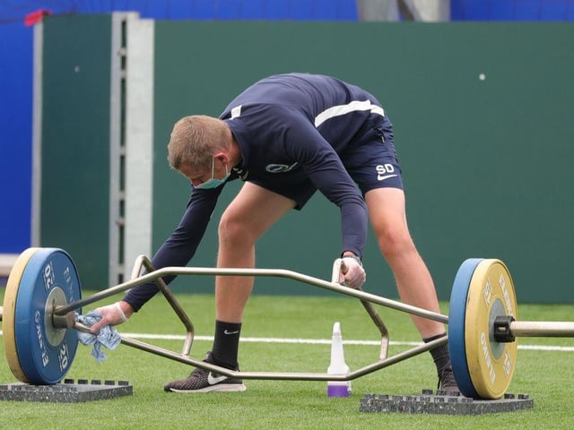 Back in training at Lancing
