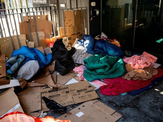 Homeless people were still sleeping on the streets in the early stages of lockdown in Northampton