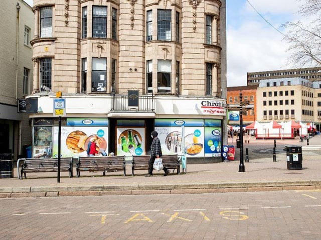 A shopper in Northampton town centre