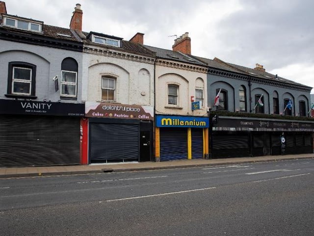 The shutters went down on shops in Northampton town centre when lockdown began