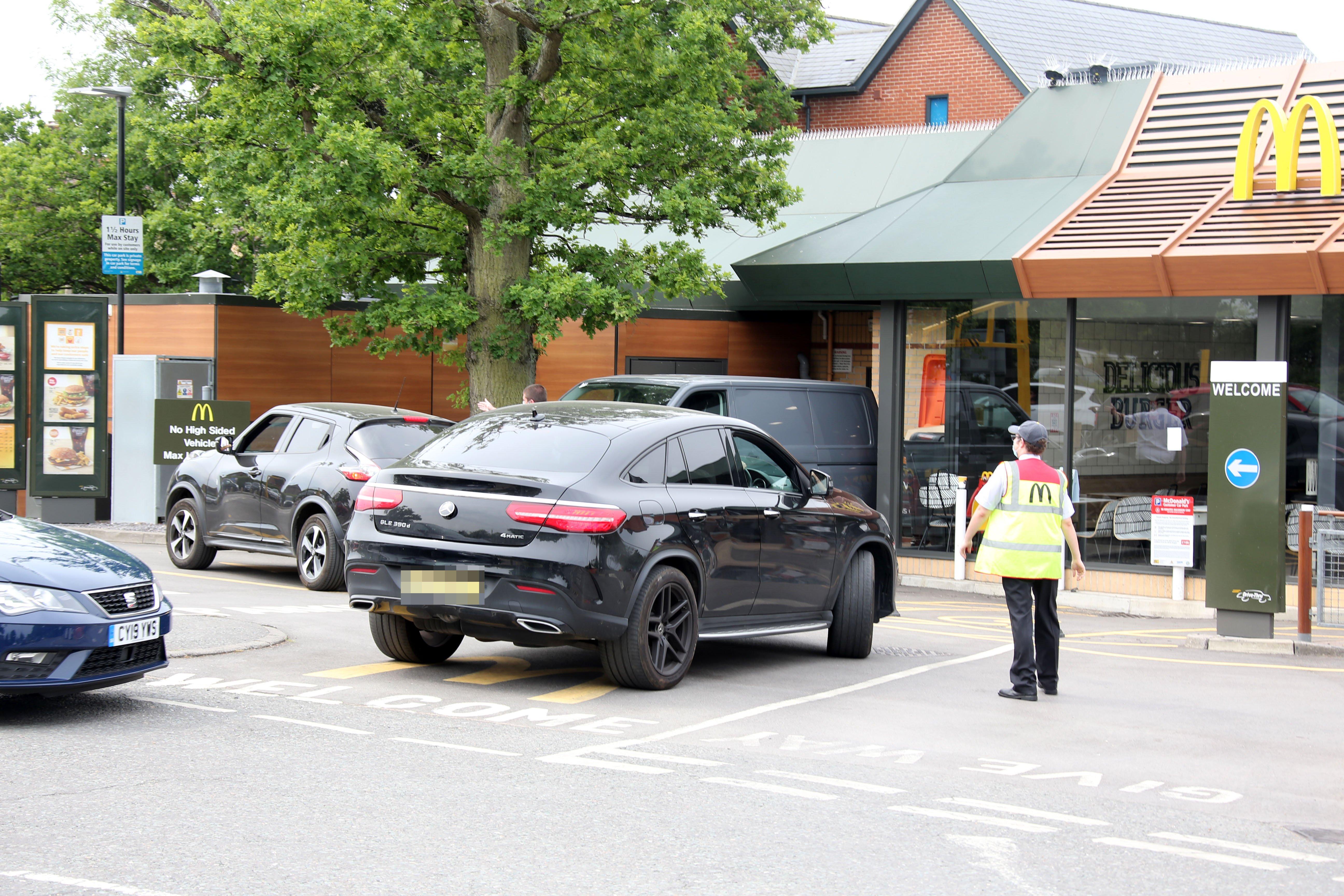 MCDONALD'S OPENING BURGESS HILL OPENING  11.00 HRS APPROX 50 CARS