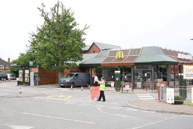 MCDONALD'S OPENING BURGESS HILL OPENING  11.00 HRS APPROX 50 CARS