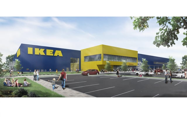 Construction on 600 new homes and, eventually, an IKEA store finally began this year