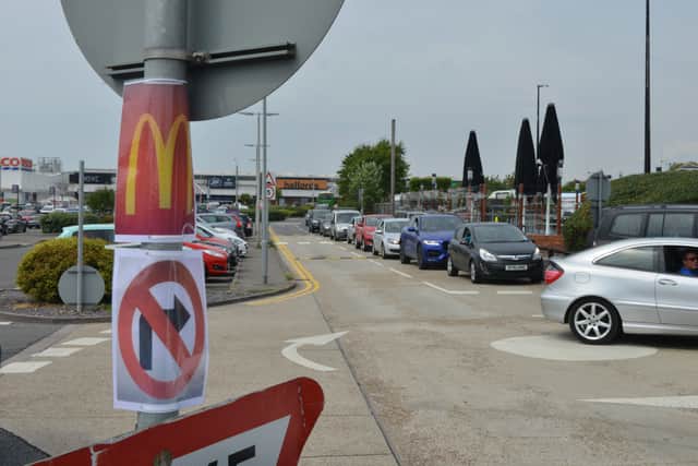 Ravenside McDonald's drive-thru lane reopens to the public, June 3, 2020. SUS-200306-123121001