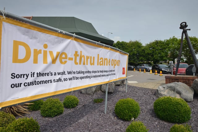 Ravenside McDonald's drive-thru lane reopens to the public, June 3, 2020. SUS-200306-123243001