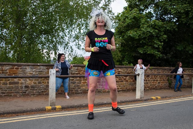 Michelle Lewis started a social-distancing 80s disco in Hardingstone for her neighbours where they got dressed up in tutus and legwarmers to dance to S-Club 7 and beat the coronavirus blues.
