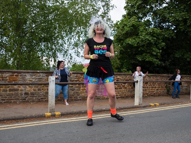 Michelle Lewis started a social-distancing 80s disco in Hardingstone for her neighbours where they got dressed up in tutus and legwarmers to dance to S-Club 7 and beat the coronavirus blues.