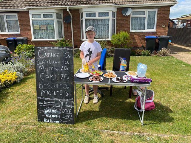 Alfie Raines, from East Hunsbury, raised more than 100 through a bake sale for Timken Grange Care Home where his auntie Helen works because he wanted to make her proud.
