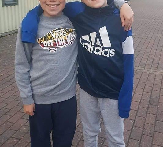 George Hardy, 10, at Silverdale Primary Academy and Louie Watson, 11, at St Paul's Academy SUS-200406-125219001