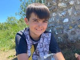 Riley, 11, leaving Polegate school