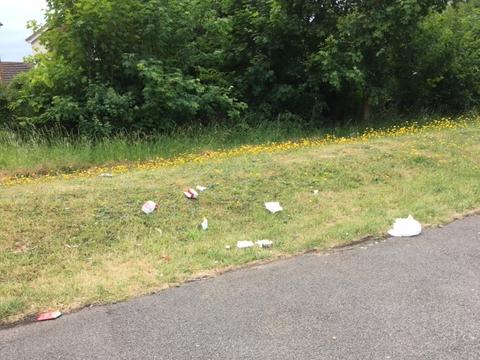 Local residents are getting frustrated by the litter.