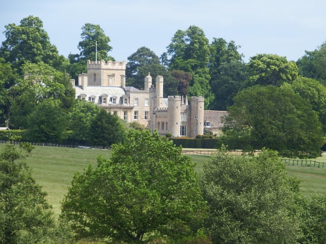 Andrew Cole's view of Elton Hall on a walk