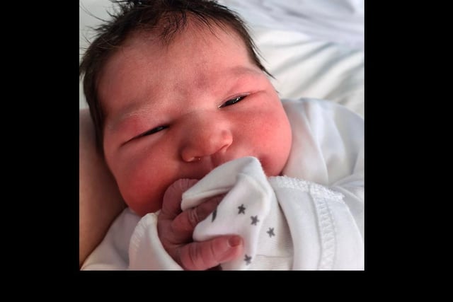 First grandchild for Lesley Rogers born May 13th at MK Hospital to parents Samantha and John Mundy weighing 8lb 6oz.
Lesley says it has been 'so hard not to have a cuddle!'