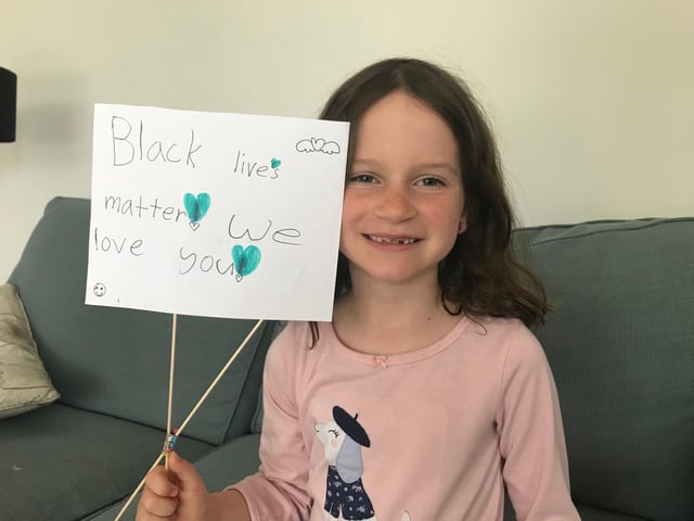 'Black lives matter we love you'