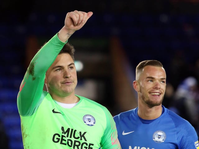 Goalkeeper Christy Pym (pictured) was the only player to appear in all 35 League One matches for Posh in the 2019-20 season.
Pym appeared in 42 of the 44 competitive matches Posh played.
The next highest appearance-makers in all competitions were: 39 Ivan Toney, 37 Mark Beevers, Niall Mason, 36 Joe Ward, Dan Butler, 35 Mo Eisa, 34 Frankie Kent, 30 Siriki Dembele, 29 Louis Reed, 26 Marcus Maddison, Josh Knight, 24 George Boyd.