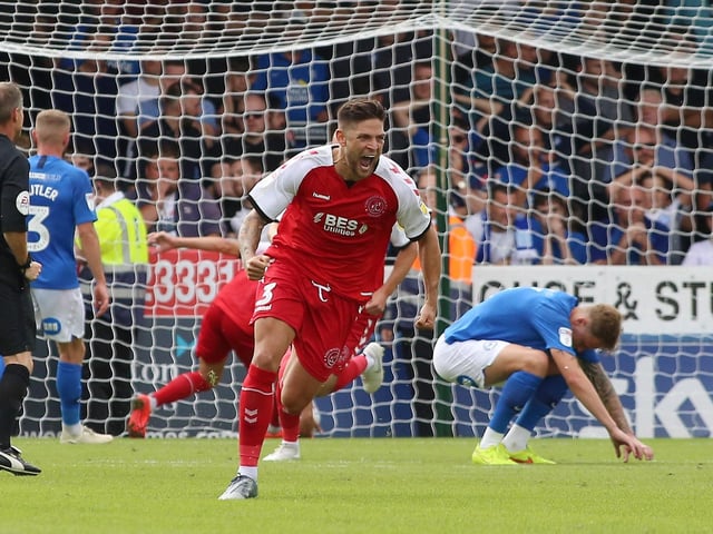 Worst Posh displays
1 v Doncaster (0-3)
2 v Doncaster (0-2)
3 v Shrewsbury (0-1)
4 v Stevenage (1-1)
5 v Fleetwood (1-3).
Danny Andrew is pictured scoring for Fleetwood at Posh.