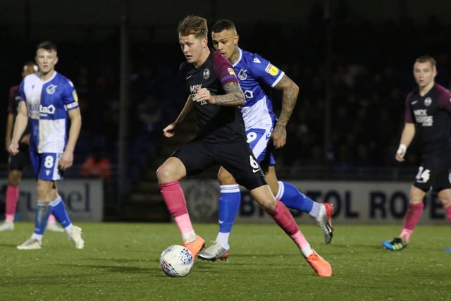 FRANKIE KENT: Apps: 37. Average mark: 7.3.
Best performance: Bristol Rovers (away).
Posh boss Darren Ferguson likes his defenders to be comfortable on the ball so no wonder he was keen to bring Kent to the club from Colchester last Summer. There were times when the centre-back was bullied, but mostly he was a calm, cultured presence in a defence that really flourished when they switched to three at the back.
GRADE: B+