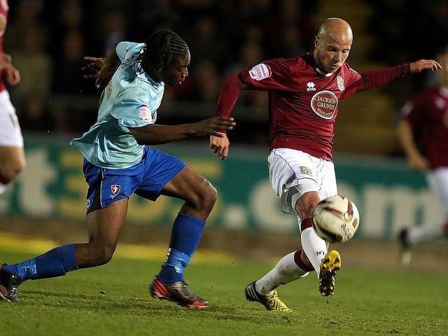 Cheltenham's last play-off experience also came against the Cobblers when they were beaten 1-0 in both legs in 2013, a year after losing the final to Crewe. The Robins won promotion to League One through the play-offs in 2006.