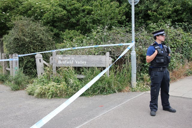 The scene of the incident in Portslade