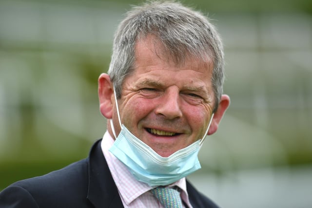 Trainer Joseph Tuite has his mask at the ready / Picture: Getty