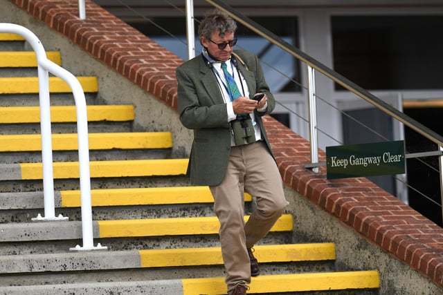 Trainer Mark Johnston has the grandstand to himself / Picture: Getty