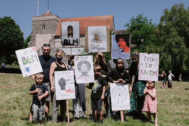 Black Lives Matter protest in Steyning. Photos: Nicky Allen / @nickyallenphotos