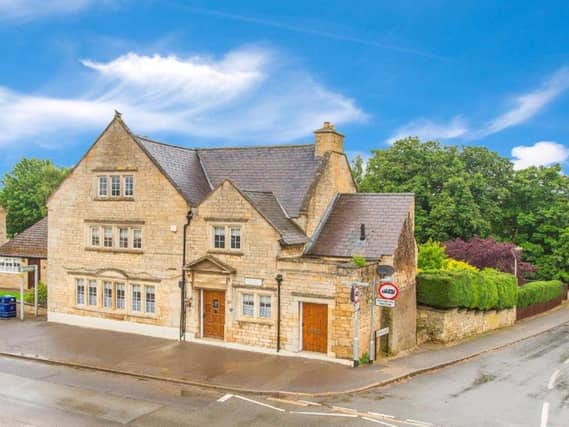 The beautiful stone-built Oddfellows Hall in Weldon