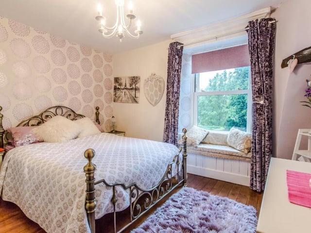 A lovely window seat in one of the bedrooms