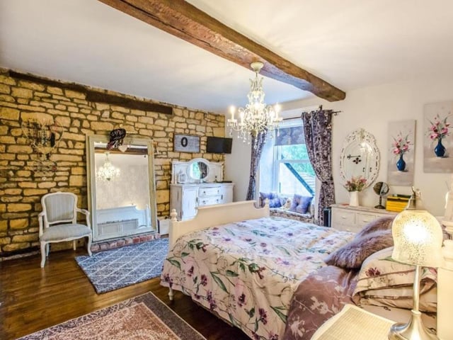 Original features are evident throughout he house