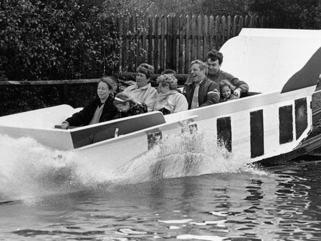 Who doesn't love the park's water chute?