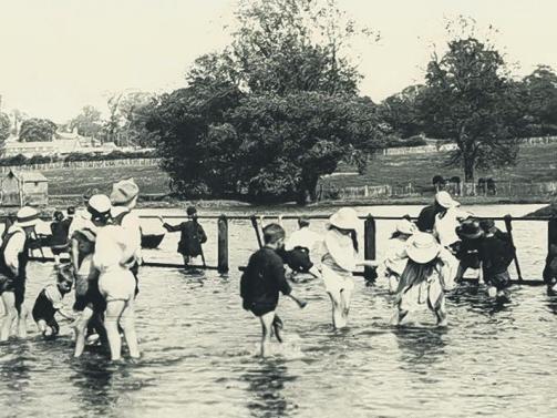 The popular Wicksteed Park lake, which opened in 1921