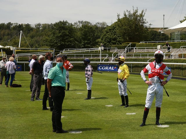 Day two of Goodwood's behind-closed-doors action / Picture Mark Cranham, Getty