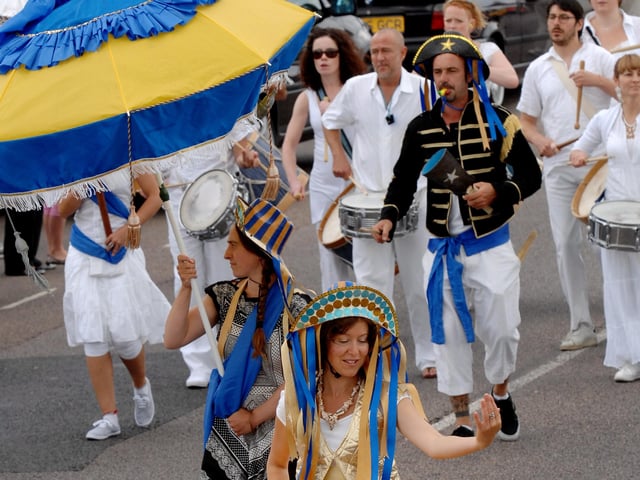 Maracato Cruzeiro do Sul at Bognor Regis Carnival in 2010. Picture: Louise Adams C100957