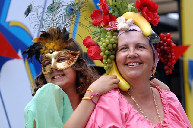 Bognor Library's Jane Chilton and her daughter Ellie at Bognor Regis Carnival in 2009. Picture: Louise Adams C091018