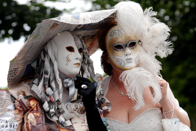 Venecian inspiration from Sue Winter and Sandy Scott at Bognor Regis Carnival in 2009. Picture: Louise Adams C091018