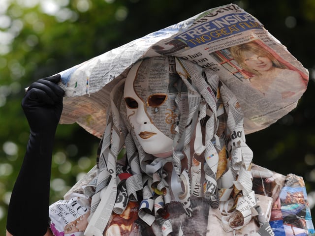 Bom Bom's newsagent's Sue Winter at Bognor Regis Carnival in 2009. Picture: Louise Adams C091018